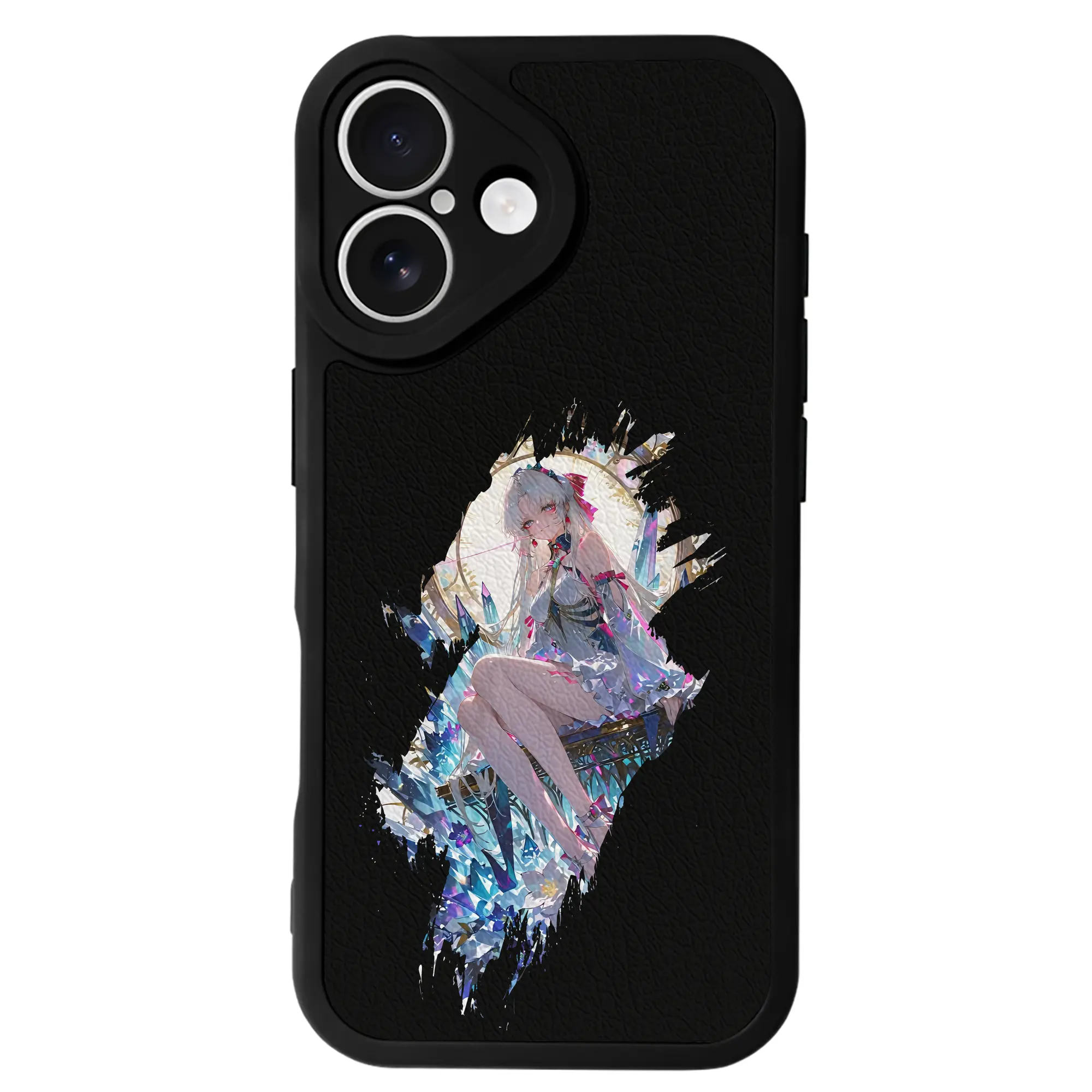 鳴潮 グッズ カルロッタ - IPhone 16シリーズ対応 ・ シリコンスマホケース ・ レザー調 ・ 高精度フィット ・ 耐衝撃 ・ ワイヤレス充電対応 ・ 精密カット